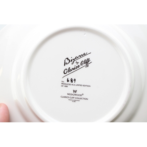 390 - Clarice Cliff by Wedgwood Bizarre octagonal in the Farmhouse design, 689/1000, 20cm diameter.