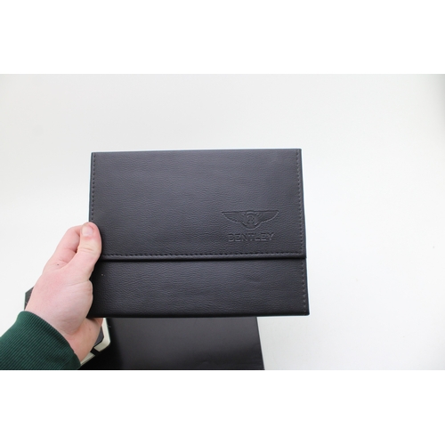426 - Bentley Moleskine lined Notepad with black leather branded cover, Bentley, The Story hardcover book,... 