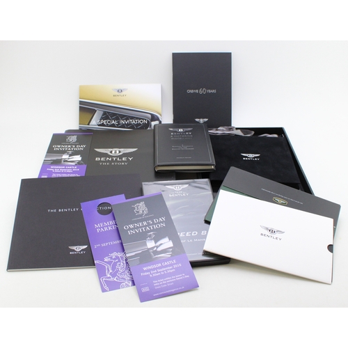 428 - Bentley, The Story book, hardcover with various Bentley ephemera including A Motoring Miscellany, 24... 