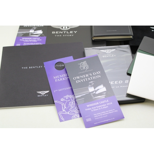 428 - Bentley, The Story book, hardcover with various Bentley ephemera including A Motoring Miscellany, 24... 