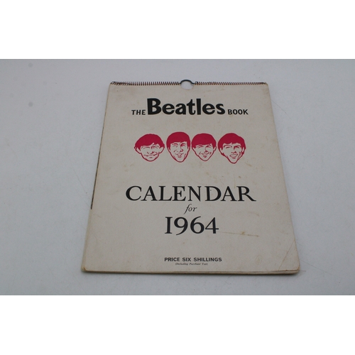 449 - Rare Beatles Calendar for 1964 'The Beatles Book'