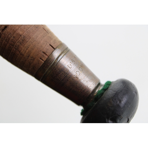 464 - Milwards 'Floathanger' split cane fishing rod, together with another example by 'Harrod's and Co Lon... 