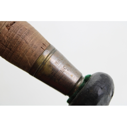 464 - Milwards 'Floathanger' split cane fishing rod, together with another example by 'Harrod's and Co Lon... 