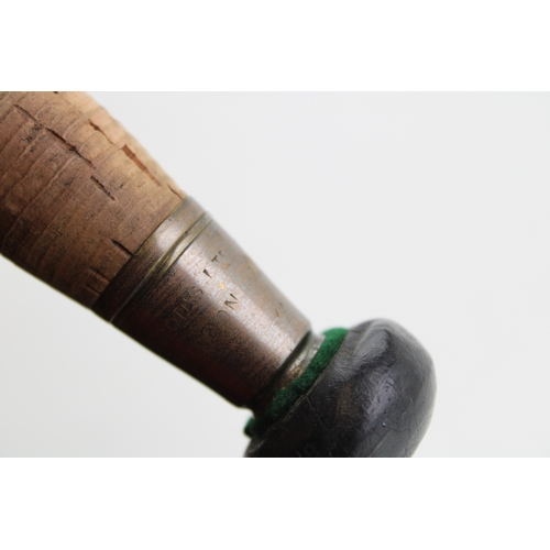 464 - Milwards 'Floathanger' split cane fishing rod, together with another example by 'Harrod's and Co Lon... 