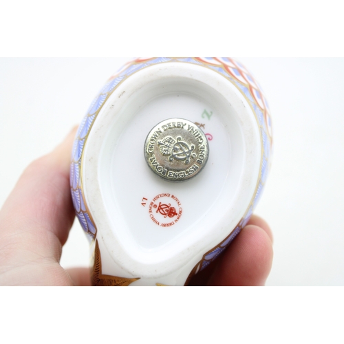 47 - Royal Crown Derby paperweight, Cockerel, 9.5cm high, date code for 1992 (LV), gold stopper, Royal Cr... 