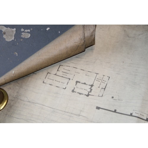 478 - Antique railway plan map, North Staffordshire Railway, Ground Floor Plan of Stoke-on-Trent Station t... 