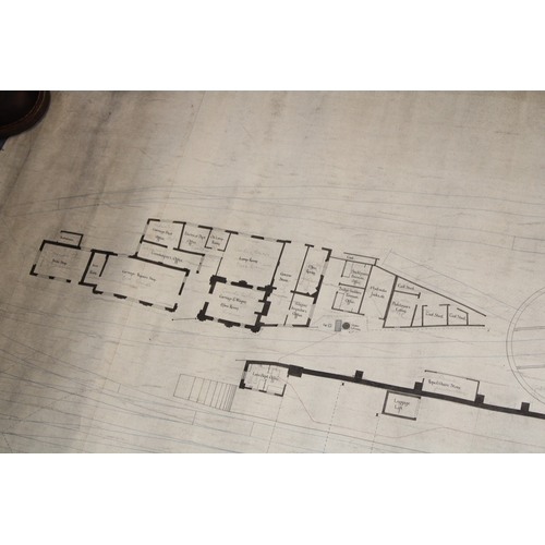 478 - Antique railway plan map, North Staffordshire Railway, Ground Floor Plan of Stoke-on-Trent Station t... 