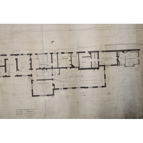 478 - Antique railway plan map, North Staffordshire Railway, Ground Floor Plan of Stoke-on-Trent Station t... 