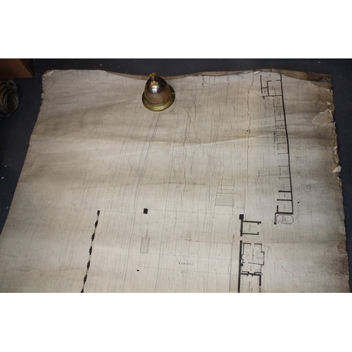 478 - Antique railway plan map, North Staffordshire Railway, Ground Floor Plan of Stoke-on-Trent Station t... 