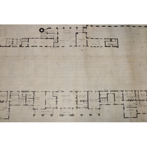 478 - Antique railway plan map, North Staffordshire Railway, Ground Floor Plan of Stoke-on-Trent Station t... 
