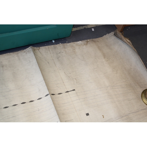 478 - Antique railway plan map, North Staffordshire Railway, Ground Floor Plan of Stoke-on-Trent Station t... 