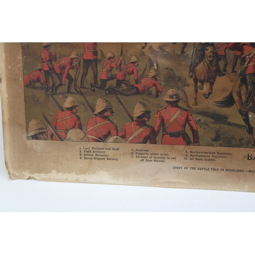 487 - Battle of Belmont, November 23, 1889 unframed print on card by Bacon's from their series of Battle P... 