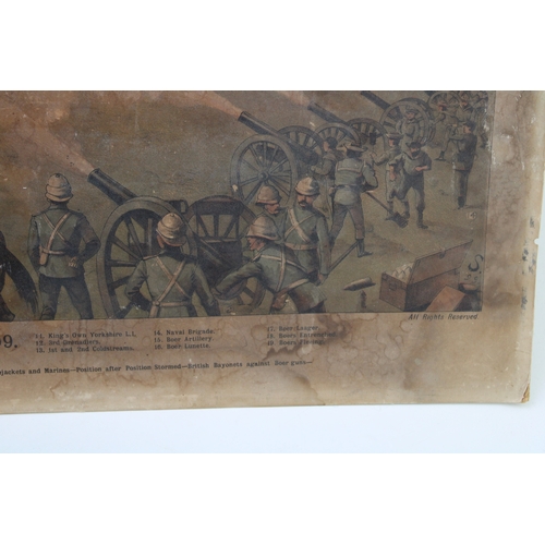 487 - Battle of Belmont, November 23, 1889 unframed print on card by Bacon's from their series of Battle P... 