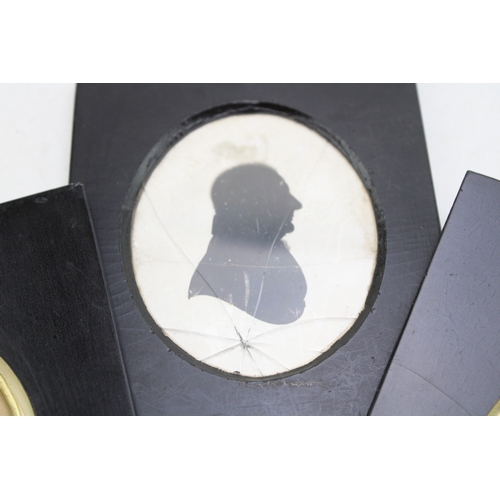 520 - Three 19th Century Portrait Miniatures one inscribed Sir Andrew Corbet Bar Dated 1825