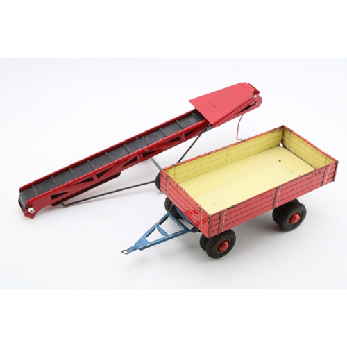 545 - Vintage True Scale American tin plate portable elevator c1960s marked Made in U.S.A, together with a... 