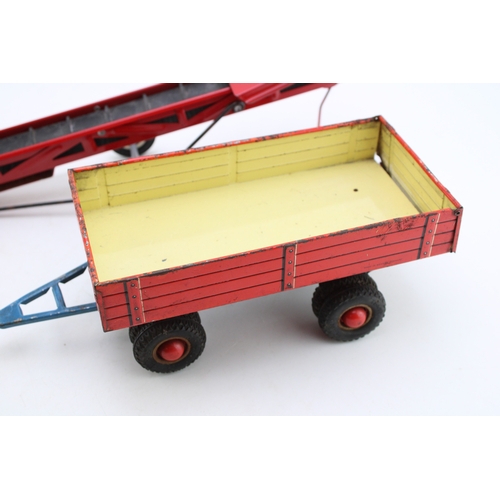 545 - Vintage True Scale American tin plate portable elevator c1960s marked Made in U.S.A, together with a... 