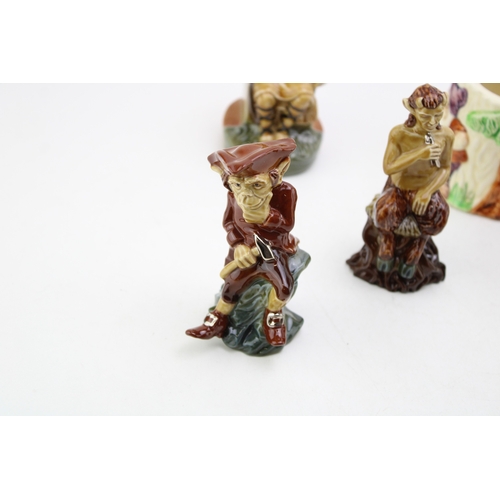 65 - A Wade Heath Snow White and the Seven Dwarfs jar, without lid, with King Canute, with British Myths ... 