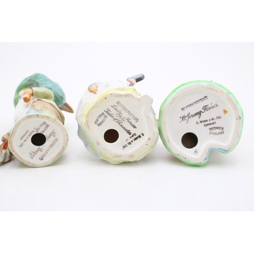 73 - Beswick Beatrix Potter figures, all with gold backstamps, to include Pickles, Little Pig Robinson, T... 