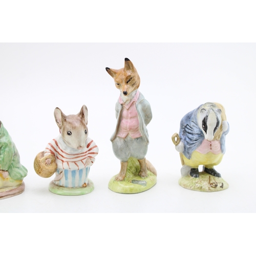76 - Beswick Beatrix Potter figures, all with gold backstamps, to include Pigling Bland, Old Mr Brown, Sa... 