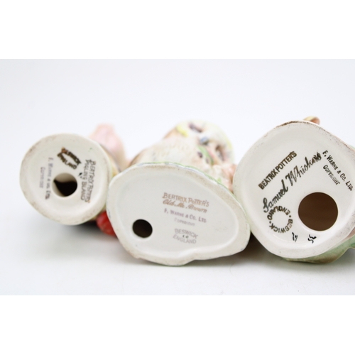 76 - Beswick Beatrix Potter figures, all with gold backstamps, to include Pigling Bland, Old Mr Brown, Sa... 