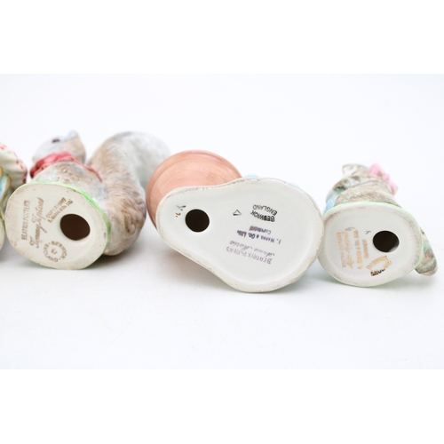 77 - Beswick Beatrix Potter figures, all with gold backstamps, to include Mr Benjamin Bunny, Tom Kitten, ... 