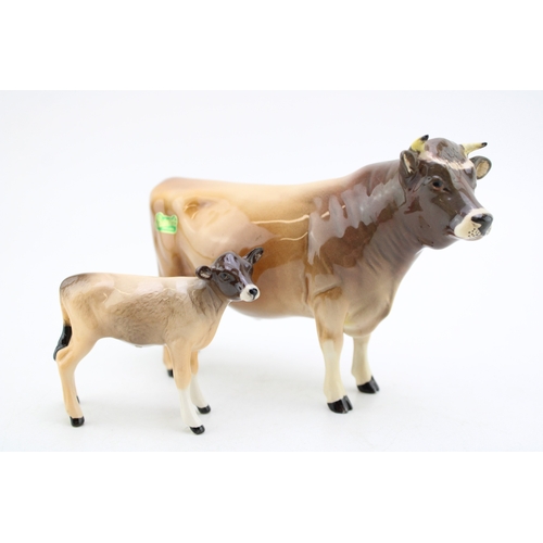 91 - Beswick Jersey Bull with a Jersey Calf (2).