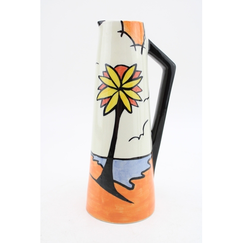 214 - Lorna Bailey large jug in the Beach design, with Old Ellgreave backstamp, 21cm tall.