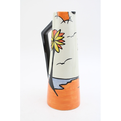 214 - Lorna Bailey large jug in the Beach design, with Old Ellgreave backstamp, 21cm tall.