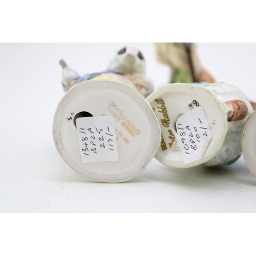 244 - Beswick Beatrix Potter figures, four with gold backstamps, to include Tommy Brock, Peter Rabbit, App... 