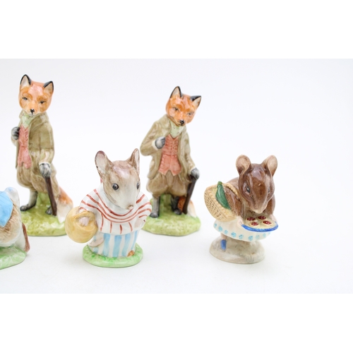 244 - Beswick Beatrix Potter figures, four with gold backstamps, to include Tommy Brock, Peter Rabbit, App... 