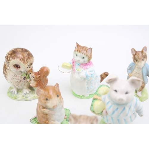 246 - Beswick Beatrix Potter figures, all with gold backstamps, to include Little Pig Robinson, Tom Kitten... 