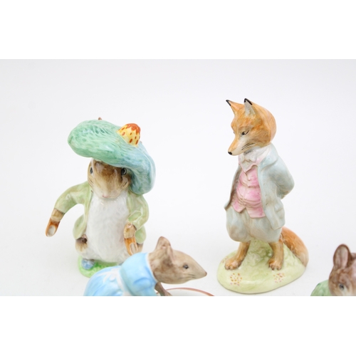 248 - Beswick Beatrix Potter figures, all with gold backstamps, to include Squirrel Nutkin, Foxy Whiskered... 
