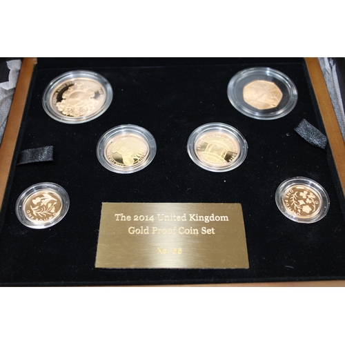 1 - The Royal Mint 2014 Gold Proof United Kingdom Coin Set, limited edition of only 75 produced, 126.63g... 