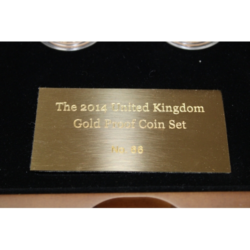 1 - The Royal Mint 2014 Gold Proof United Kingdom Coin Set, limited edition of only 75 produced, 126.63g... 