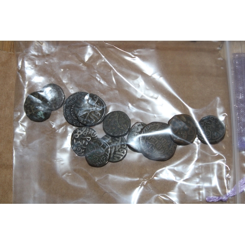 10 - Tray quantity of assorted world & UK coins, including a quantity of coins thought to be silver of va... 