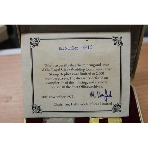 17 - 22ct gold medallion together with a similar silver item, in original case and certicicate.  Both ful... 