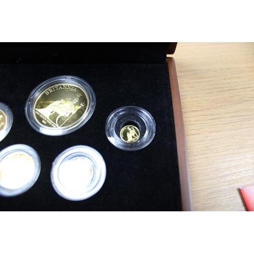 2 - Royal Mint 2013 Gold Proof Britannia Five-Coin Collection Presented in the Royal Mint box and outer ... 
