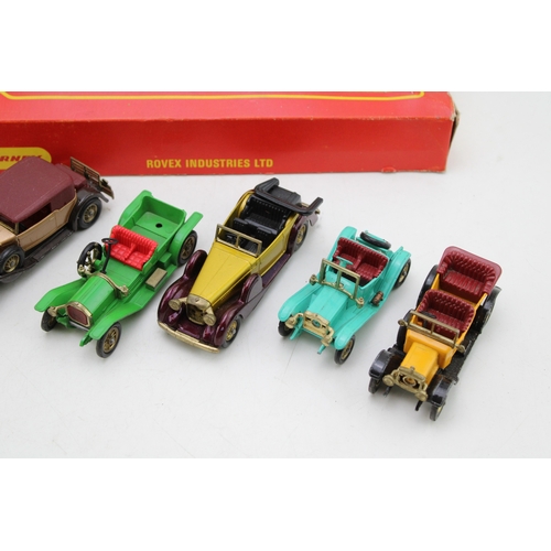 842 - A collection of die-cast vehicles to include Matchbox G-5 Famous Cars of Yesteryear, a boxed Triang ... 