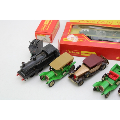 842 - A collection of die-cast vehicles to include Matchbox G-5 Famous Cars of Yesteryear, a boxed Triang ... 