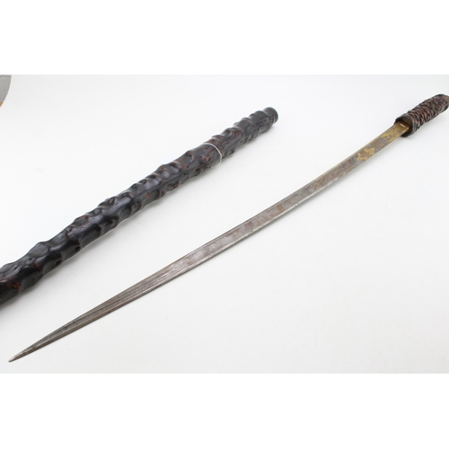 1 - A Impressive Late 19th Century Sword Stick with Finely Carved Black Forest Style Handle in the form ... 