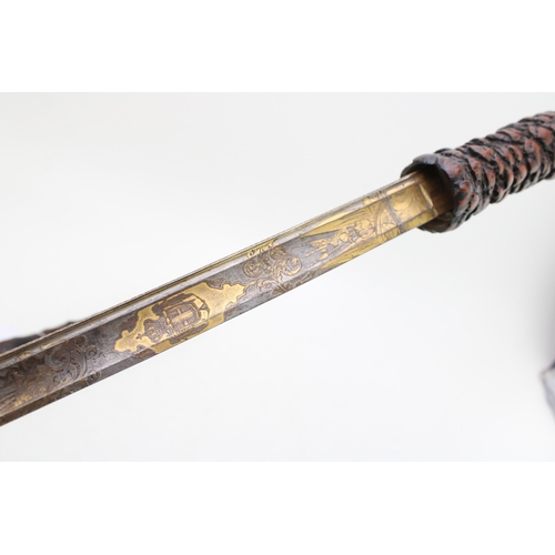 1 - A Impressive Late 19th Century Sword Stick with Finely Carved Black Forest Style Handle in the form ... 