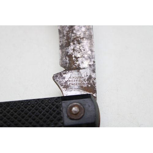 13 - A Scarce WW2 Era Holland of Sheffield SOE Commando Type Bill Hook Pruner Blade Folding Pocket Knife