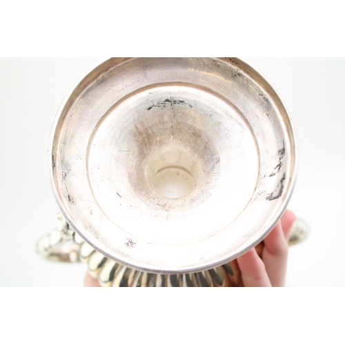 20A - Staffordshire Challenge Cup: a Georgian silver two-handled trophy with acanthus leaf handles and lad... 
