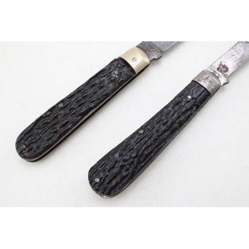 216 - Taylor's Eye Witness Sheffield Lambfoot Blade Folding Pocket Knife with a Slater Brothers Sheffield ... 