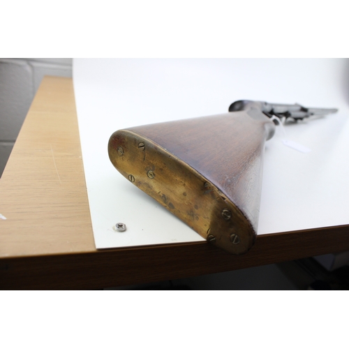 30B - Pre-war BSA break barrel air rifle, .177 calibre, serial number L21921, 101cm long.