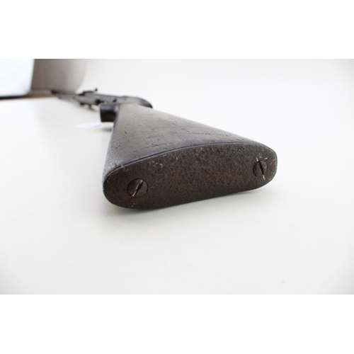 30C - BSA .177 under-lever air rifle with walnut stock and textured grip, serial number present but illegi... 