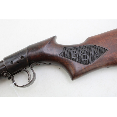 32 - An early 20th century 'BSA Standard Club Special' .177 calibre break action air rifle, serial number... 