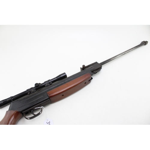 32A - A .22 El Gamo air rifle with Statigal Recoilless System, serial no. 098793, 108cm long.
