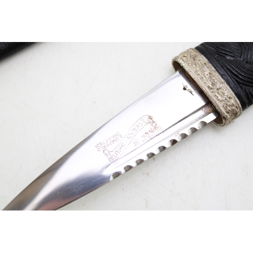 44 - A 20th Century Skean Dhu Scottish Military Kilt Knife By J Nowill Sheffield