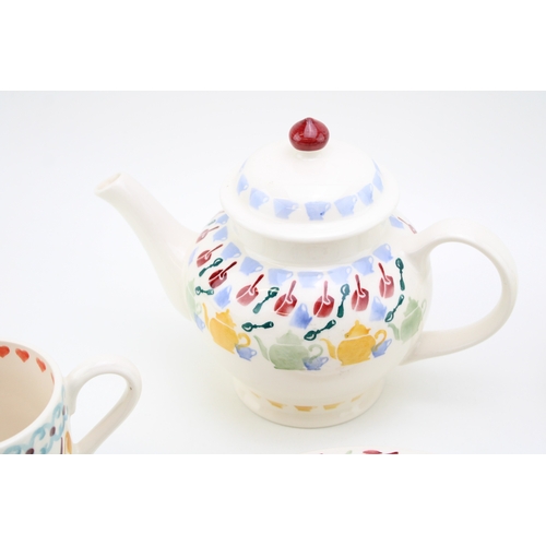 13 - Emma Bridgewater sample designs to include a Pots and pans 3 mugs teapot with a half pint mug and an... 